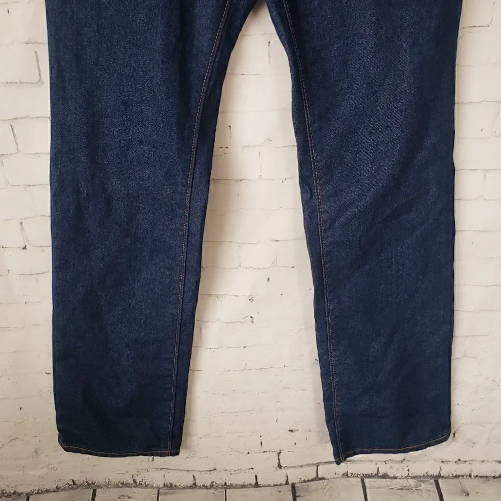 Old Navy Boys Straight Jeans Size 14 Built In Tough Adjustable Waist Dark Blue